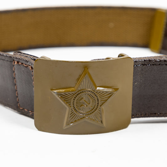 Soviet PVC Coated Belt w/ Green Buckle