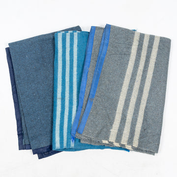 Romanian Blue Wool Blankets