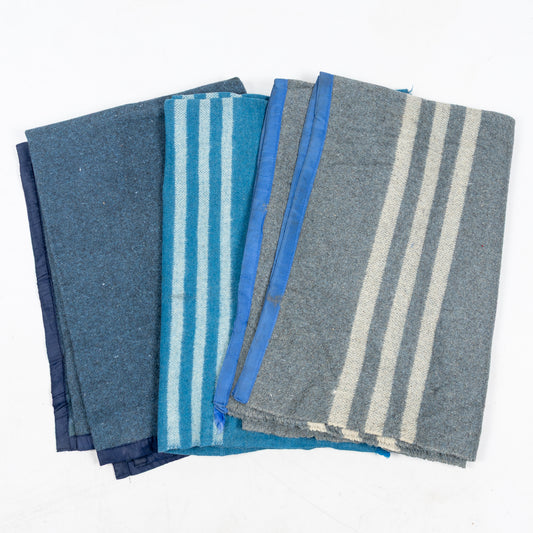 Romanian Blue Wool Blankets