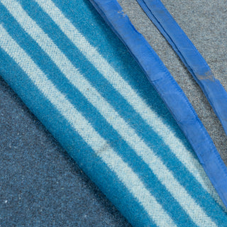 Romanian Blue Wool Blankets