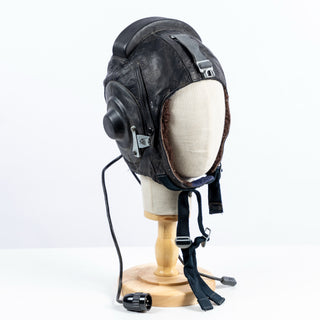 Soviet ShL-58/61 Fur Leather Pilot Helmet Liner