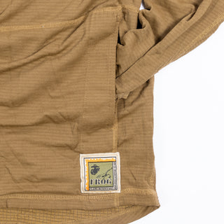 USMC Coyote Frog Waffle Grid Fleece Top (Issued)