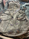 French Canvas and Leather Lafuma Rucksack- 1950's era