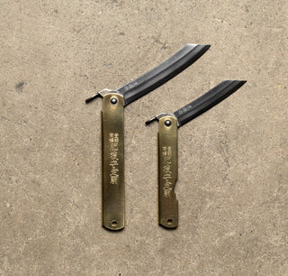 Japanese Higonokami Brass Folding Knife