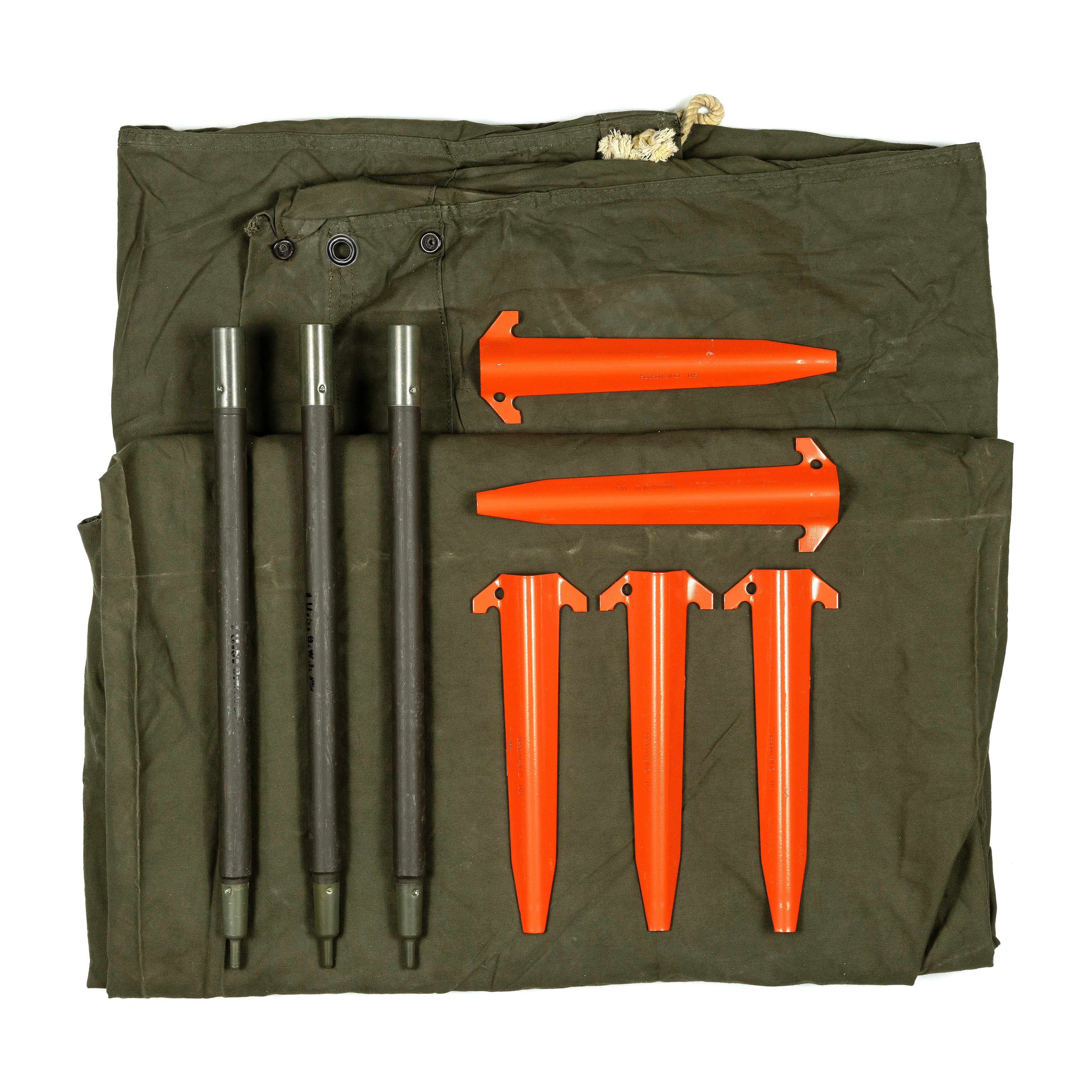 army shelter half tent USGI Canvas Shelter Half Pup tent – Kruschiki Supply Company
