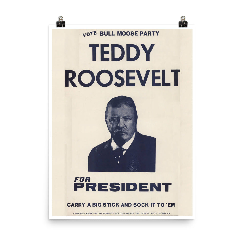 Teddy Roosevelt Campaign Poster